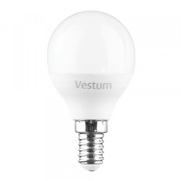 Світлодіодна лампа Vestum G45 4W 6500K  E14  - Фото №2