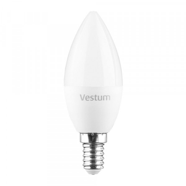 Світлодіодна лампа Vestum C37 8W 6500K  E14  - Фото №2