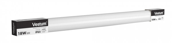 Світлодіодний лінійний світильник Vestum 0,6м 18W 6500K  IP65  - Фото №1
