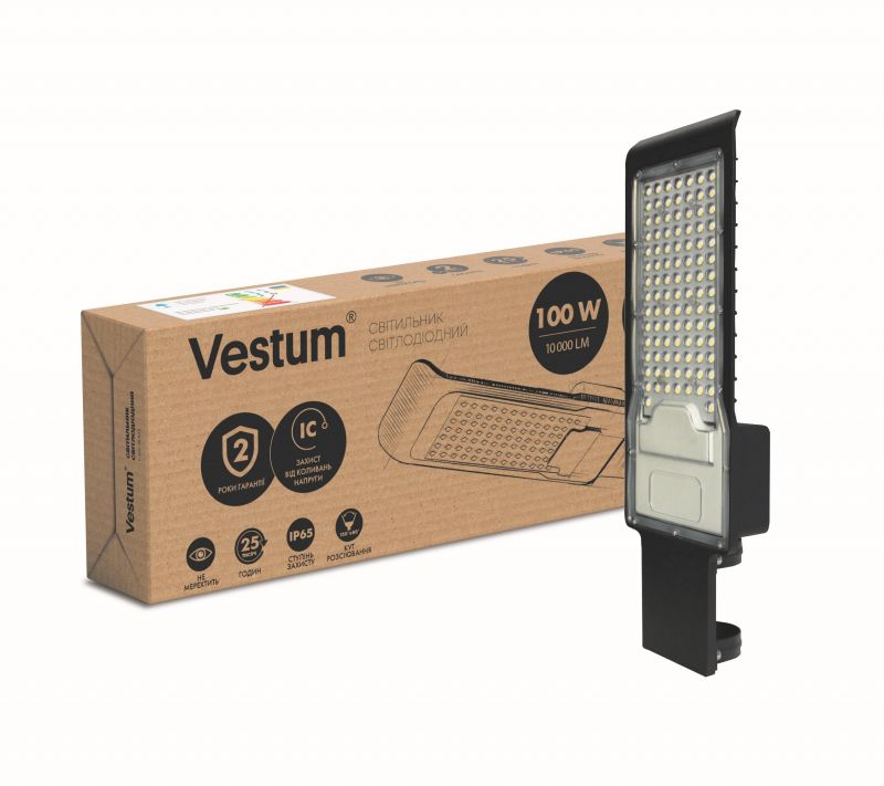 Світлодіодний консольний світильник Vestum 100W 10000Лм 6500K 85-265V IP65 